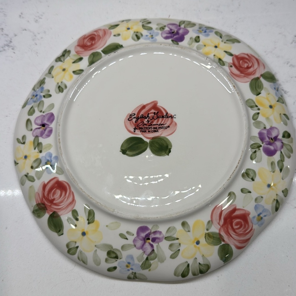 English Garden Dinner Plate By Don Swanson & Table Tops Unlimited - Picture 4 of 6